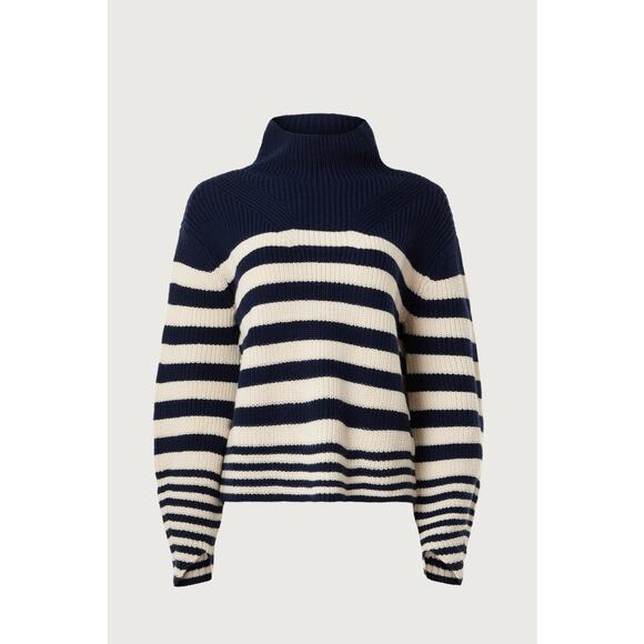 Derek Lam 10 Crosby x RTR Navy Stripe Sweater - Size Medium - Picture 5 of 5